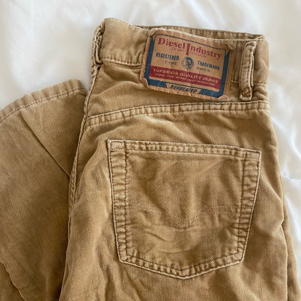 Vintage Diesel Pants in Caramel – Made in Italy – Size 29